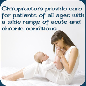 Chiropractors provide care for patients of all ages